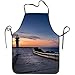 Produktbild Buy Apron Lighthouse Sky Blue Sea Funny Cooking Apron for Men Women - BBQ Grill Kitchen Chef Barbecue Gifts, One Size Fits Most