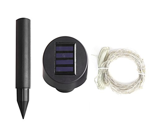 Solarbuy24 Solar Lichterkette Garten außen mit Kupferdraht 200 ,Innen Solar kette Garten,Weihnachten Wasserdicht 23M(wihte) - 5