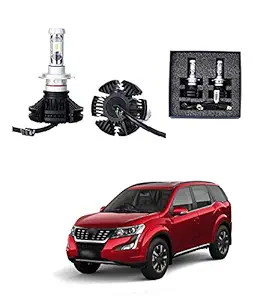 PRIKNIK Car Headlight/Fog Lamp LED Bulb with 3 Color Temperature Films (50W, 6000LM) Compatible with Mahindra XUV 500 - White