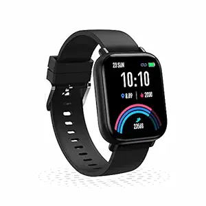 Gionee STYLFIT GSW6 Smartwatch with Bluetooth Calling and Music, Built-in Mic & Speaker, 1.7? Display, Multiple Watch Faces, SpO2 & 24 * 7 HR Monitoring, Full Touch Control(Matte Black), Regular