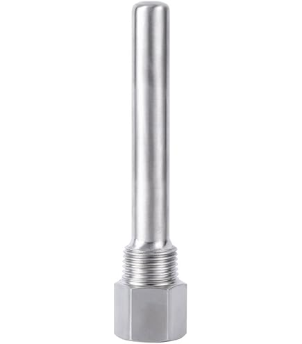 Pozzetto Termometro Acciaio Inox 1/2 Pollice - Per Produzione Birra - Lunghezze Da 30mm A 500mm - Foto 2