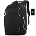 Produktbild Laptop Rucksack 18 Zoll für Männer, OUTJOY Wasserabweisend Polyester Rucksack mit USB Aufladeport PowerBank Transport, Business Schule Studieren Bags mit große Fächerpassend für Alle 17,3 Zoll Netbook Laptop geschützte Aufbewahrung für Alle Tablets Ipads Lasche für Koffergestänge schwarz