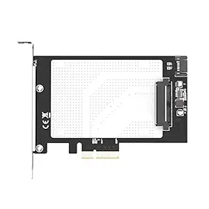 Layfuz PCIE3.0 X4 to U. 2 / SATA Adapter Card PCIE Card Slot Compatible with U.2 SSD and 2.5in SATA Port Protocol (SSD or D)