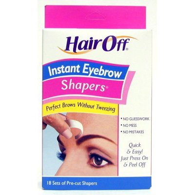 Hair Off Instant Eyebrow Shapers Cold Wax Strips 18's (Haarentfernung)