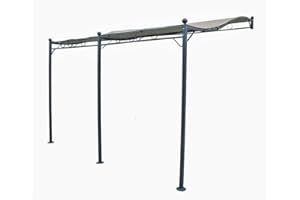 WERKA PRO Pergola murale in Acciaio epoxy 3 x 4 m