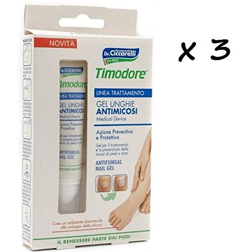 Timodore - Gel antimicosis para uñas, 3 paquetes