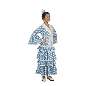 My Other Me – Disfraz de flamenca Huelva para mujer, color turquesa (Viving Costumes)