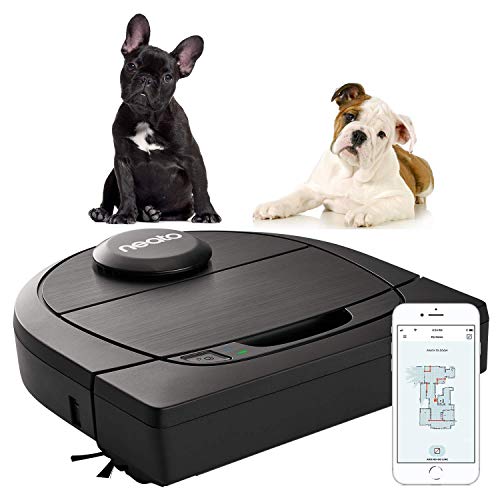 Neato Robotics D650 aspirateur robotique avec accessoires exclusifs pour animaux domestiques, robot aspirateur pour le nettoyage des coins, tapis et sols durs, compatible avec app/Alexa