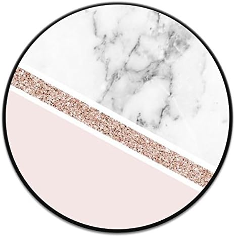 Character Stand Pop Grip Mount Holder Sockets，Cell Phone Holder For iPhone, Smartphone, LG And Tablets - Rose Gold Marble Black