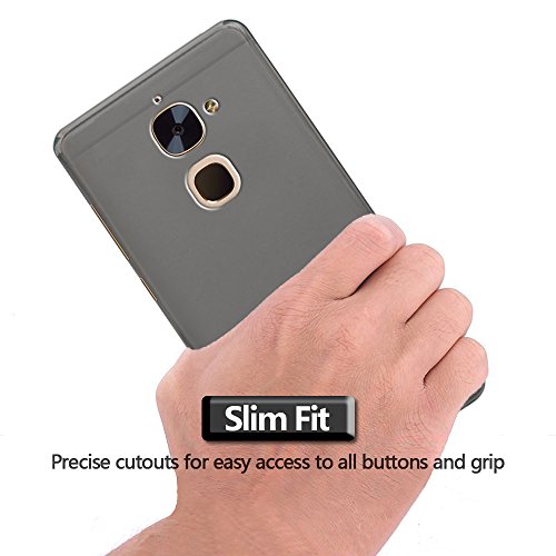 LeEco Le S3 Funda   Protector De Pantalla  Gzerma Funda Case Cover Silicona Premium  flexible  amortigua golpes  Carcasa Y PET Protector De Pantalla  Anti-ara  azos   Sin Burbujas  Para LeEco Le S3