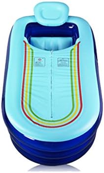 YMXLJFInflatable bathtub Adult Inflatable Bathtub Collapsed Tub Thickening Plastic Bathtub Big Family Bathtub Super Insulated Pink Toilet + Electric Pump ( Color : Blue , Size : 168*78*48cm )