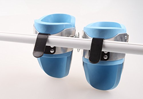 Gravity Boots mit Sicherheitsverschluss Universalgröße 1 Paar mit 2 extra Neopren Schonern Hängeschuhe Bauchtraining Bauchtrainer - 3