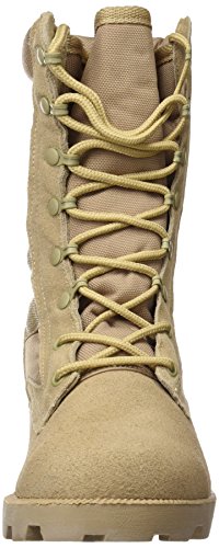 US Army Desert Combat Jungle Patrol Mens Boots Tan Suede Leather Khaki - 4