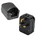 Produktbild Incutex 2X Reisestecker UK GB England Travel Adapter EU Typ F Schuko 2-Pin auf UK 3-Pin Reise Steckdosenadapter, Schwarz