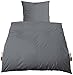 Produktbild Castell 0040500 Bettwäsche-Set, Baumwoll, nach Öko-TexStandard 100, 80x80 + 135/200 cm, anthrazit