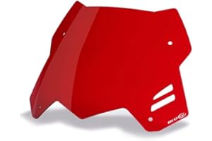 Bulle BCD RT pour YAMAHA TMax 530 SX DX T-Max 2017 saute-vent pare-brise (ROUGE)