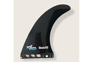 SUPwave Standard Finne Basic X2, 9.0" Click in Fin für US Box Ersatz für Longboard/SUP/Stand Up Paddleboard