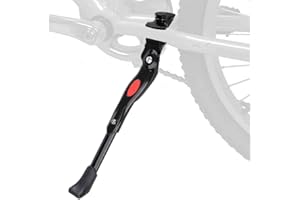 Bike Kickstand, HJUWANG Adjustable Bike Stand Kick, Aluminium Alloy Bike Kick Stand for Mountain Bike,Road Bike and Folding Bike of 22"-24"-26"-28" Wheel Size