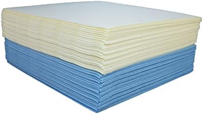 50x High Quality Napkins by Sepkina Gala Birthday Wedding Napkins Plain Plain Cream Champagne Ivory/Light Blue