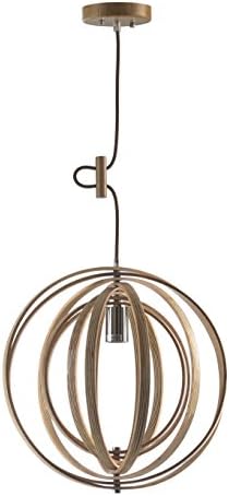 Els Banys 09 0403 70 – Hanging lamp, Wood, E27, 40 cm, Brown.