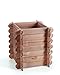 Produktbild myGardenlust Hochbeet aus Holz - Kräuterbeet Bausatz für Garten Terrasse und Balkon - Pflanzkübel Natur als Gemüse Kräuter Beet - Pflanzkasten Groß für Outdoor Dunkelbraun imprägniert | 115x57