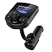 Produktbild Bluetooth FM Transmitter Auto MP3-Player Handsfree-Car Kit Radio Adapter mit Dual USB Port und 3,5 mm Audio-Port, 3,7 cm Bildschirm unterstützt Display Auto Akku Spannung Auto AUX TF Karten und U Disk Speicher bis zu 32 G für iPhone X/8/7plus/7/6/5S Samsung etc. – Schwarz