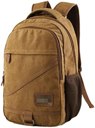 Trends Canvas Casual Student Bags Computer Bags Travel Bags Luggage Bags Simple Portable Outdoor Backpack,Brown