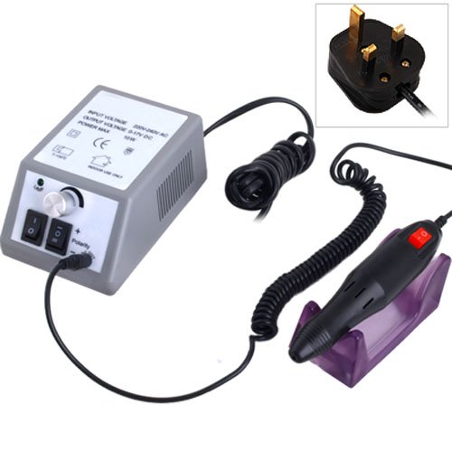 Super Deal Genie Professional Acrylic Manicure Drill Sanding Electric Machine Pro Fastest Nail Art Files + Bits UK version