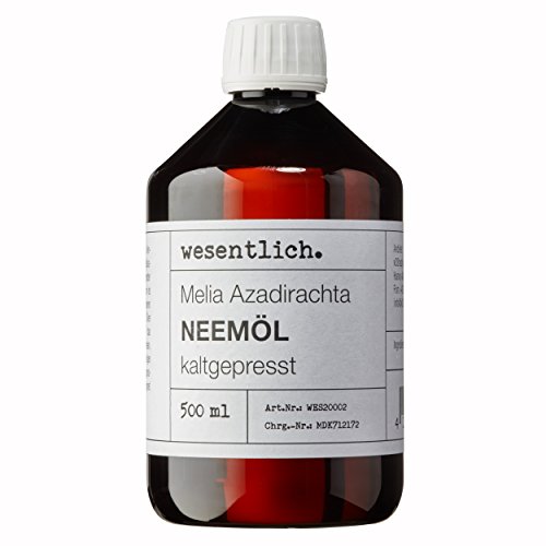 Neemöl kaltgepresst 500ml - 100% reines Niemöl (Melia Azadirachta) von wesentlich.