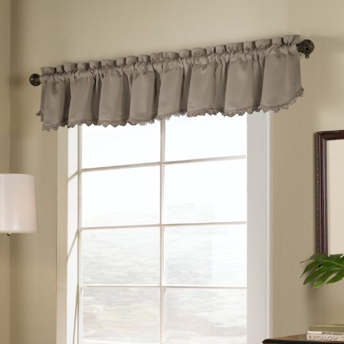 United Vorhang Blackstone Blackout Loop Fransen Querbehang, 54 von 18, Taupe