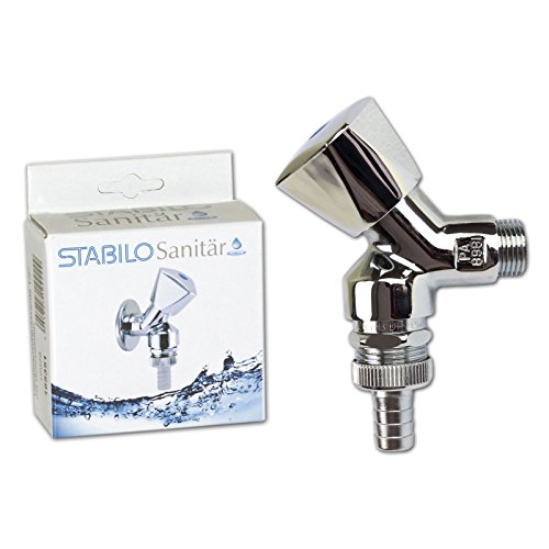 Stabilo-Sanitaer Geräteventil 1/ 2 Zoll DN15 Schrägsitz Geräteanschlußventil Wasserhahn Waschmaschine Spülmaschine Geschirrspüler