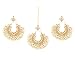 Sanara Traditional & ethnic Gold Plated Maang Tikka with earring set Jewelry For women & girl RS.899.00