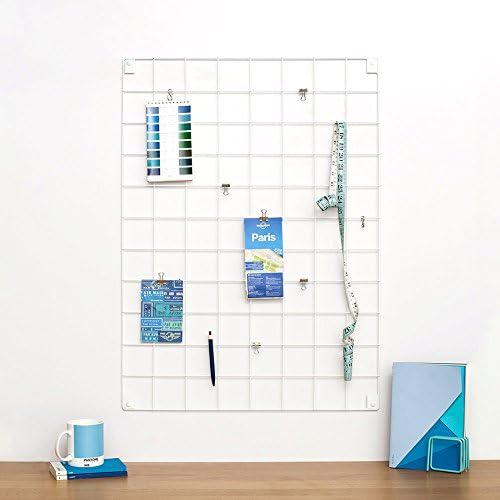 Block Design Wire Mesh Notice/Moodboard - White