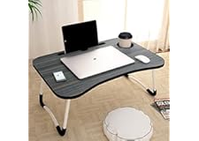 TOCS Bed Study Table Portable Wood Multifunction Laptop-Table Lapdesk for Children Bed Foldabe Table Work Office Home with Ta