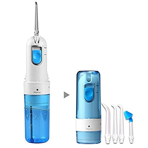 Preisvergleich Produktbild PowerLead Wasser Flosser, Ultraschallreiniger Zahnpflege Wasserstrahl Irrigator Schnurloses Wasser Flosser Faltbarer Oral Irrigator