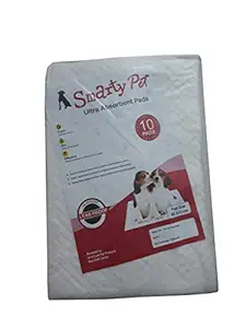 Pet Needs Ultra Absorbent Puppy Training Pads (White, 60x45 cm) -10 Pieces