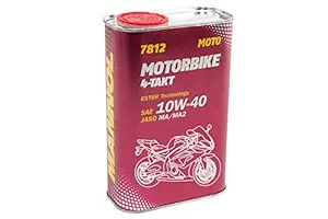 MANNOL 7812 Motorbike 4-Takt Sae 10w-40 Jaso Ma/ma2 Ester Technology Synthetic 4-Stroke Engine Oil (1l)