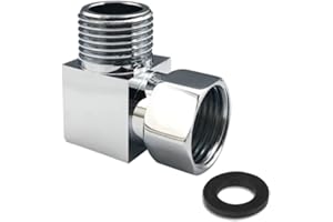 HATOOLHA Water Diverter Fitting Adapter, Add-A-Tee G1/2" Hose Connector Adapter for Angle Valve Adapter, Shower arms, Toilet Bidet Sprayer, Hose Pipe Fittings (2 Way L2)
