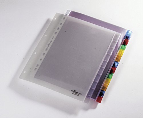 Durable 683119 - Separadores extragrandes para archivador 10 piezas Durable 683119 - Separadores extragrandes para archivador 10 piezas