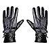 Produktbild TianranRT Elektrisch Erhitzt Handschuhe Outdoor Winter Wärmer Leder Wiederaufladbar Li-Ion Batterie (Schwarz,29cm)