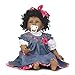 Produktbild DOLL LOVE Reborn Baby Puppen Schwarz Weich Silikon Lebensechte Afroamerikaner Reborn Kleinkinder Mädchen 22 Zoll 55 cm Kinder Wachstum Partner Lebensechte Neugeborenes Baby Spielzeug Geschenk