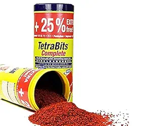 Foodie Puppies Tetra Bits Complete Fish Food for Health Color and Growth, 300g/1000ml with Extra 75g/250ml with Free Key Ring