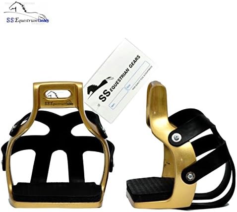 ALUMINIUM ENDURANCE CAGED STIRRUPS HORSE RIDING STIRRUPS EQUESTRIAN