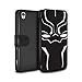 Price comparison product image STUFF4 PU Leather Wallet Flip Case/Cover for Sony Xperia XA / Face Mask Design / Black Panther Inspired Collection