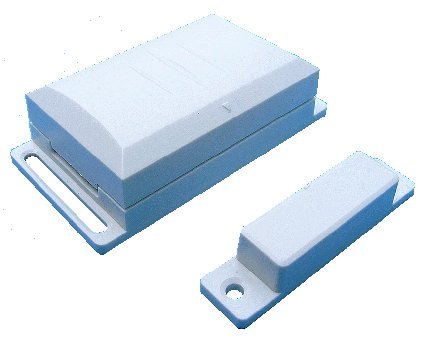 Funk-Fensterkontaktschalter DFM-1000 mit Magnetsensor für Funk-Empfänger von DIW, Intertechno und baugleiche. Externer Kontakt für UND-/ODER-Schaltung anschließbar. Für Dunstabzugshauben Abluftsteuerung