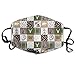 Produktbild Earthy Tones Adventure Awaits Faux Quilt Anti Dust Mask Anti Pollution Washable Reusable Mouth Masks