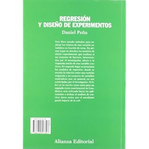 Regresión y diseño de experimentos (El Libro Universitario - Manuales)