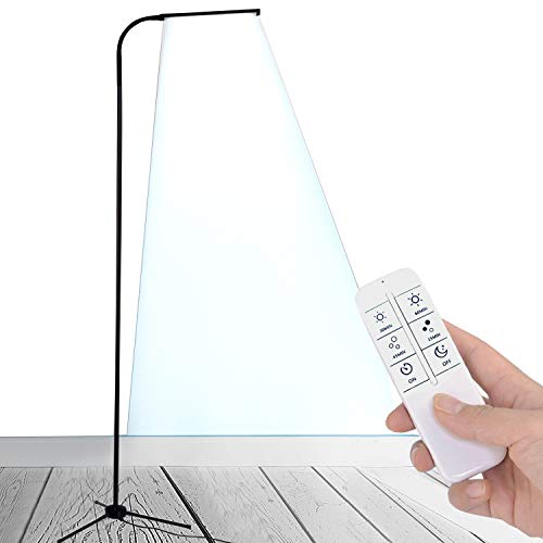 MXIN Liseuse sur Pied, Lampadaire LED, col de Cygne Flexible Permanent, Dimmable LED liseuse, 360 Lampes réglables, 5 Couleur, luminosité 12 variateur, Tactile, télécommande sans Fil