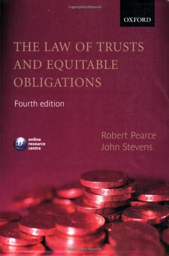 The Law of Trusts and Equitable Obligations