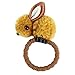 Produktbild LLZIYAN Cartoon Plüsch Kaninchen Elastisches Haar Ring Niedlichen Häschen Pferdeschwanz Halter Haarschmuck Zubehör Für Frauen, Kurkuma